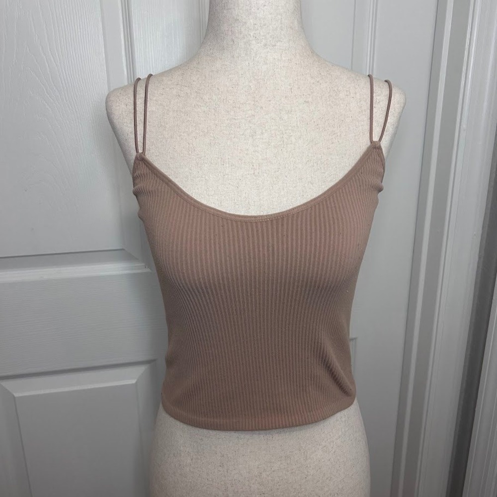 Zara Limitless Contour Cropped Women's XS / S Ribbed Knit Camisole Tank